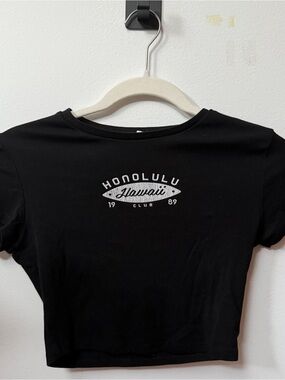 Garage black short sleeve tee